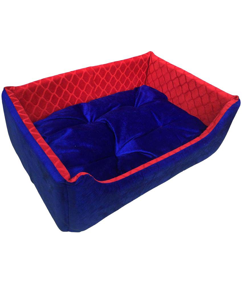    			Slatter's Be Royal Red & Blue Pet Bed Large