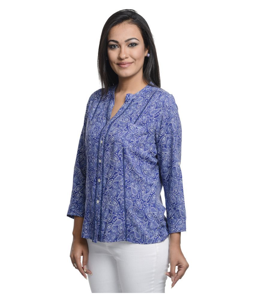 Buy A Luv Ya Blue Rayon Shirt Online at Best Prices in India - Snapdeal