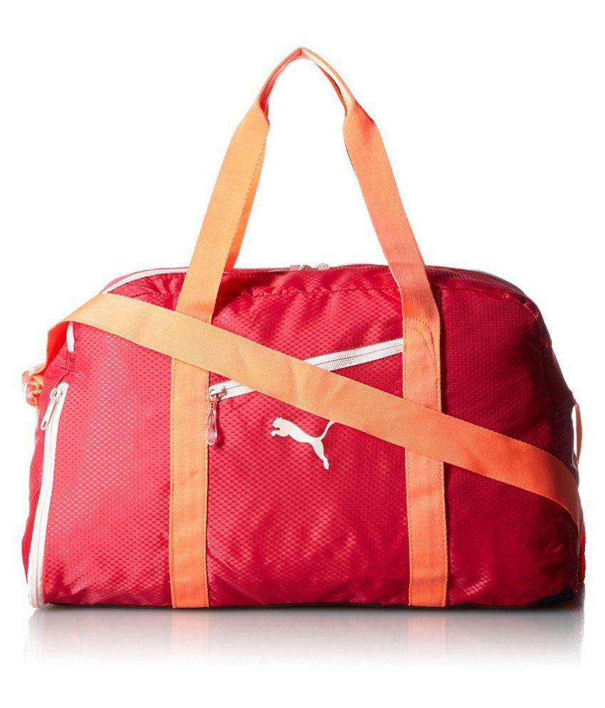 puma red duffle bag