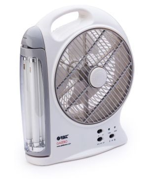 orbit gazebo rechargeable fan with light