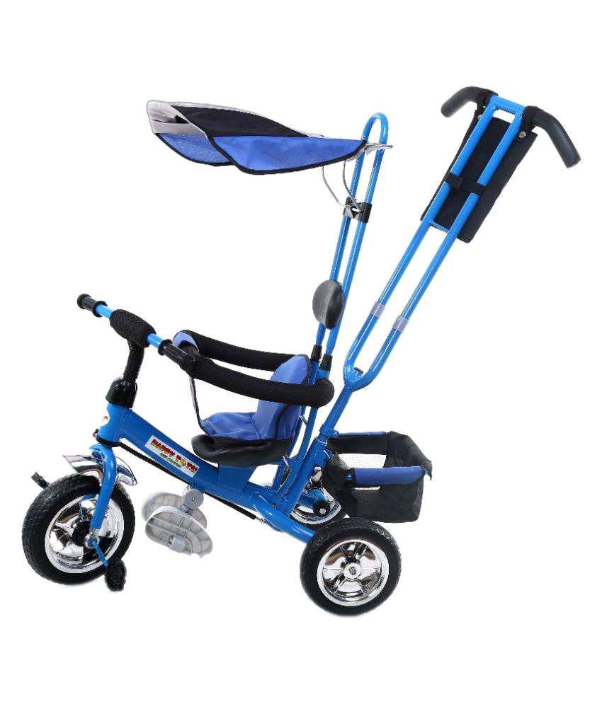 JandA Blue Parental Control Tricycle / Trike / Cycles for Baby & Kids