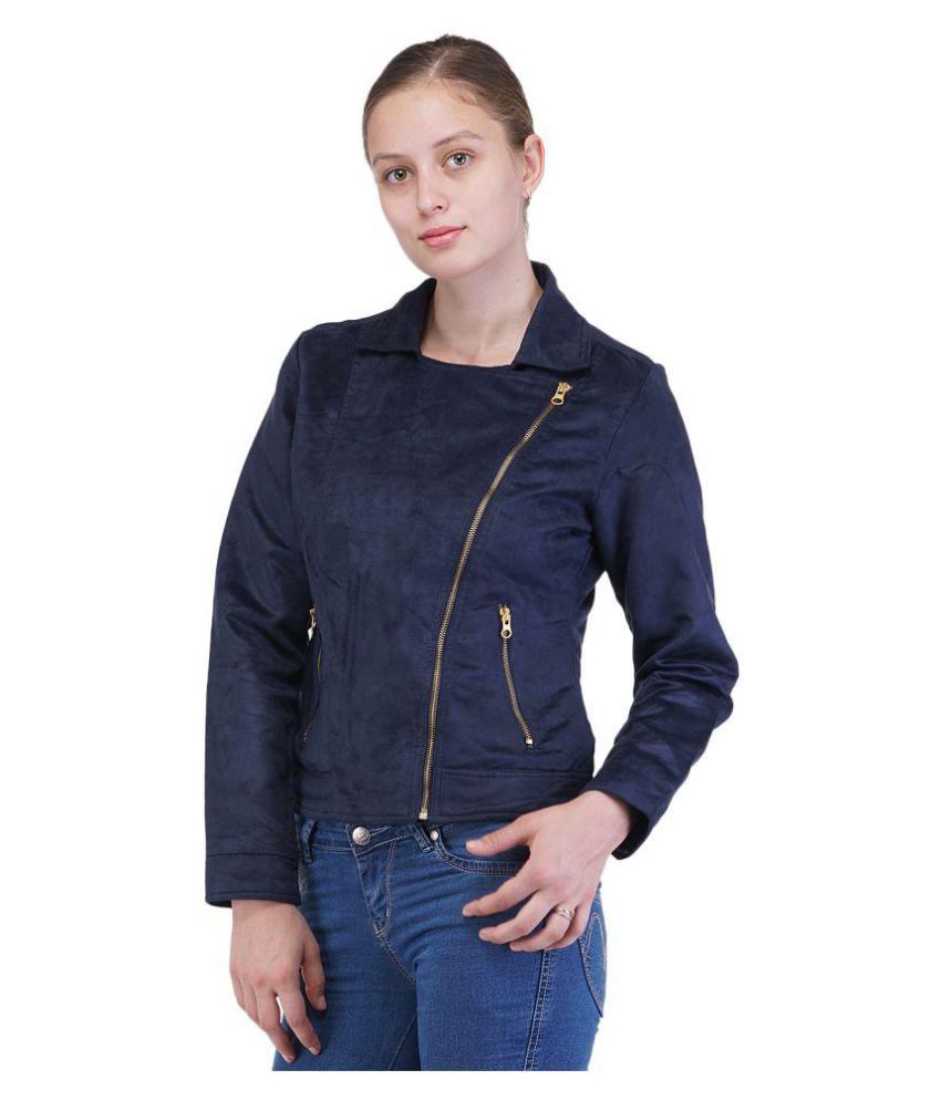 Buy TUIme Navy Suede Biker Online at Best Prices in India - Snapdeal