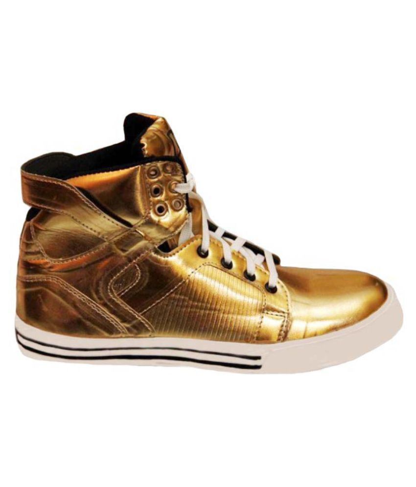 Wings Lifestyle Gold Casual Shoes - Buy Wings Lifestyle Gold Casual ...