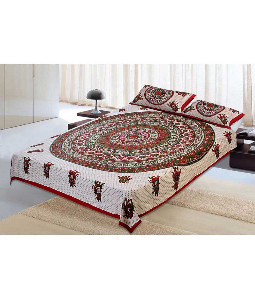 Jaipur Textile Hub Double Cotton Embroidery Bedcover Buy Jaipur