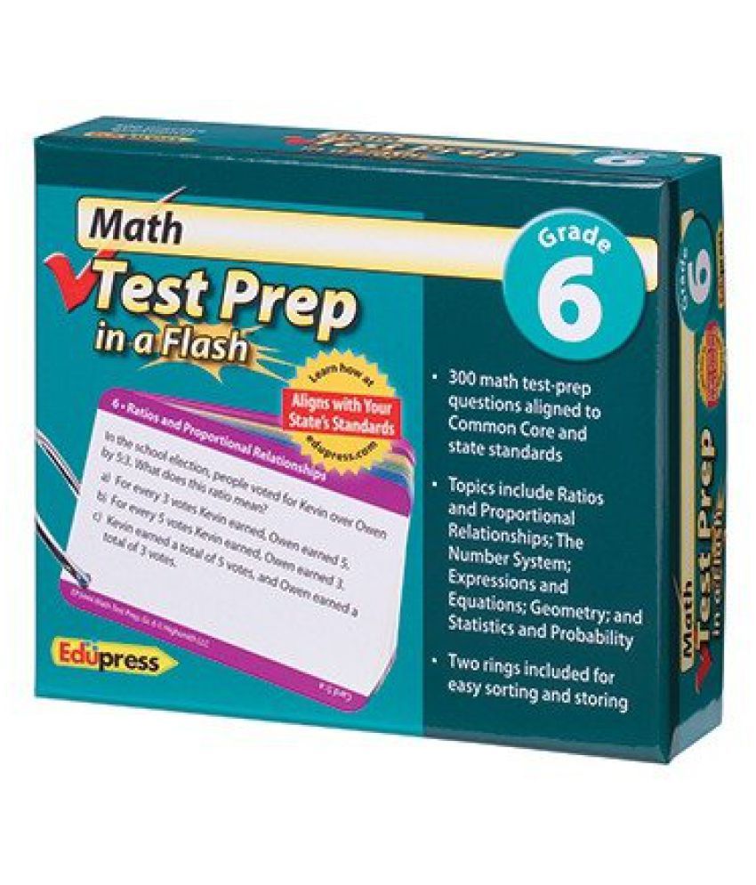 EP-3444 - MATH TEST PREP IN A FLASH GR 6 - Buy EP-3444 - MATH TEST PREP ...