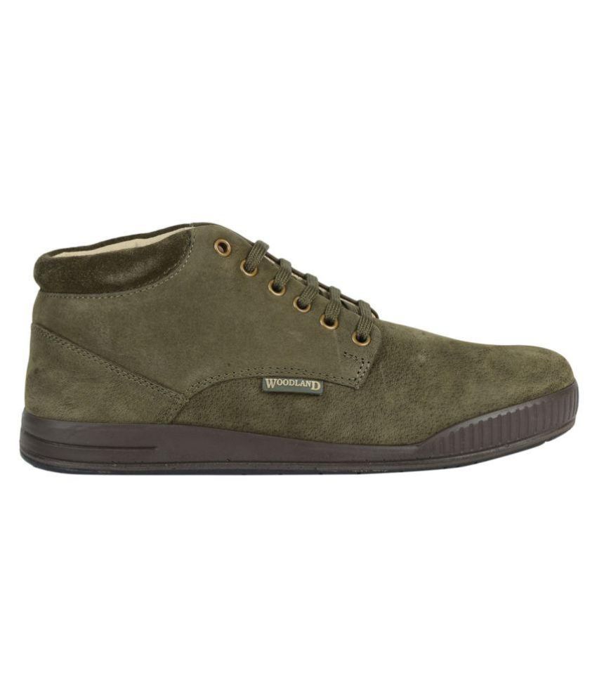 woodland olive casual shoes