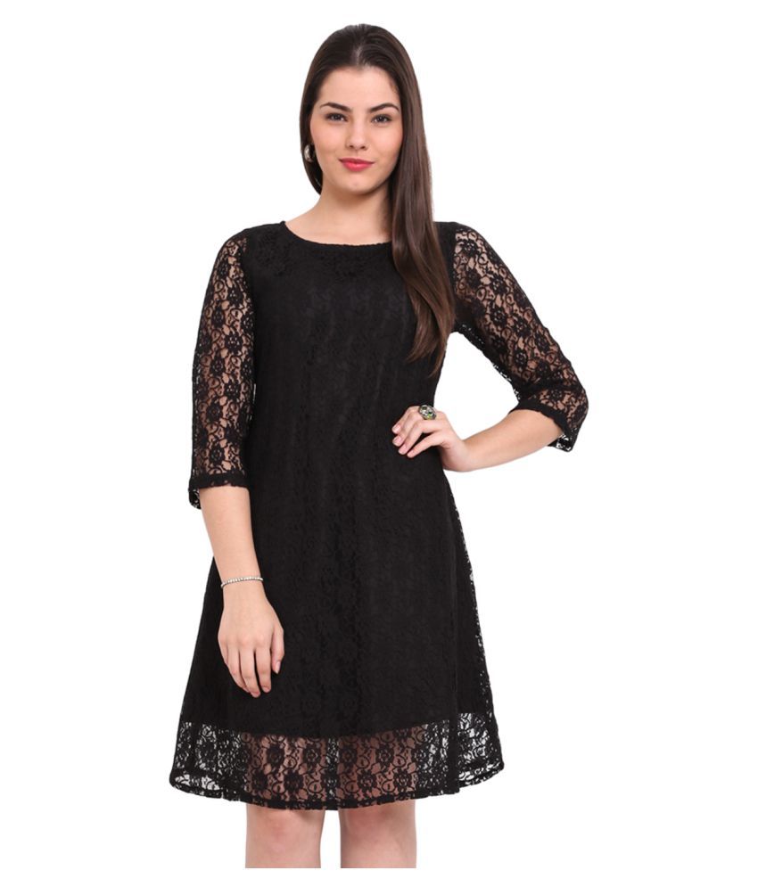 black lace dress online