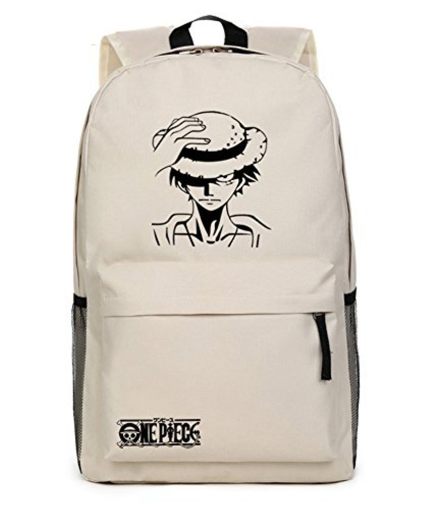One Anime Piece Backpack Cool Luffy Beige Bag for School - Buy One Anime  Piece Backpack Cool Luffy Beige Bag for School Online at Low Price -  Snapdeal