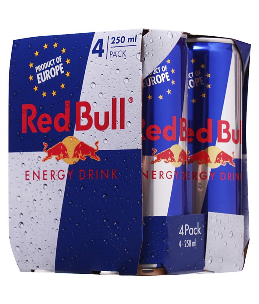 Red Bull Energy Drink 250 ml Pack of 4 Buy Red Bull Energy Drink 250