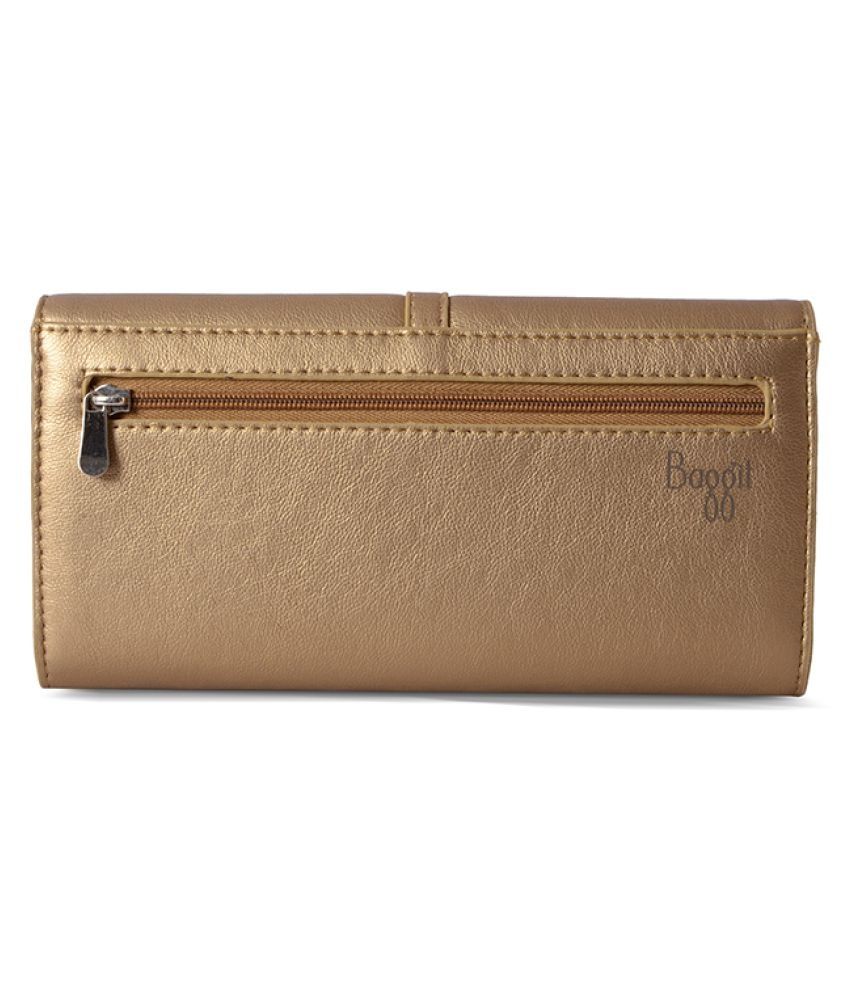 baggit golden clutch