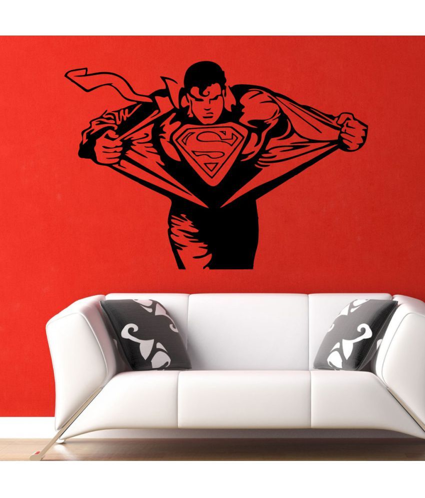     			Decor Villa Superman Vinyl Wall Stickers