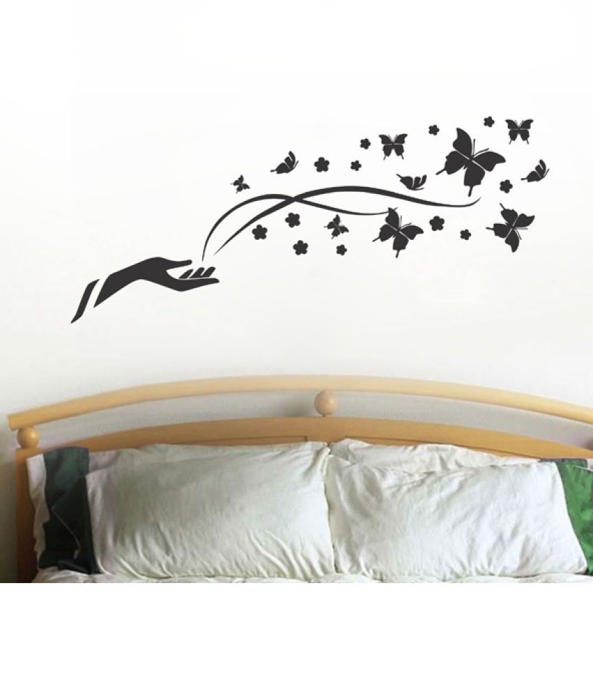     			Decor Villa hand with buttersfly Vinyl Wall Stickers