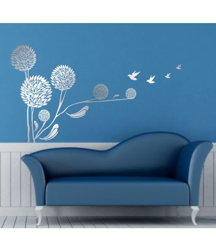     			Decor Villa 16 Flowers Vinyl Wall Stickers