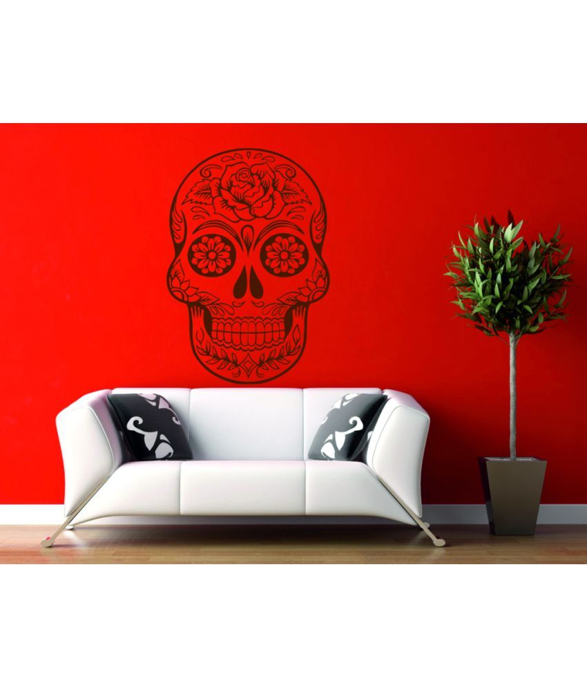     			Decor Villa Skull Face Vinyl Wall Stickers