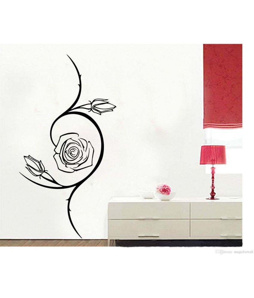     			Decor Villa Rose Vinyl Wall Stickers