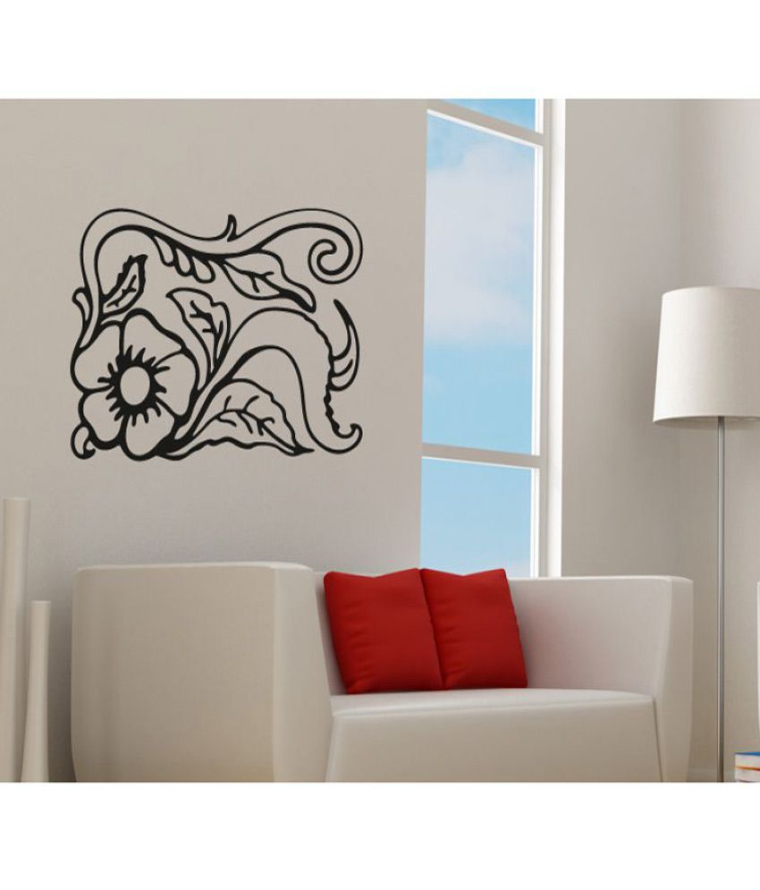     			Decor Villa Small fower with leef cubist Vinyl Wall Stickers