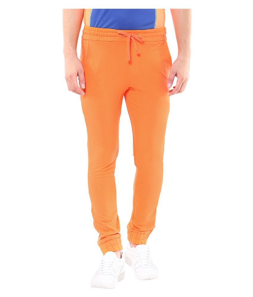 Yepme Orange Cotton Joggers - Buy Yepme Orange Cotton Joggers Online at ...