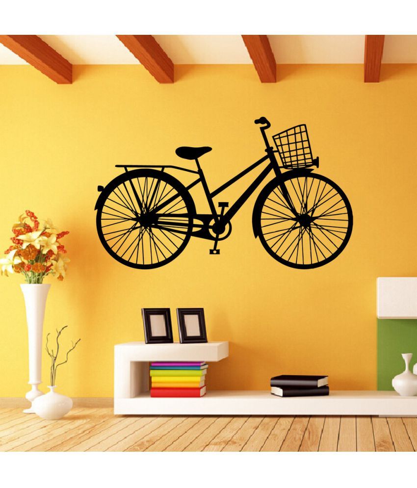     			Decor Villa Girl cycle Vinyl Wall Stickers