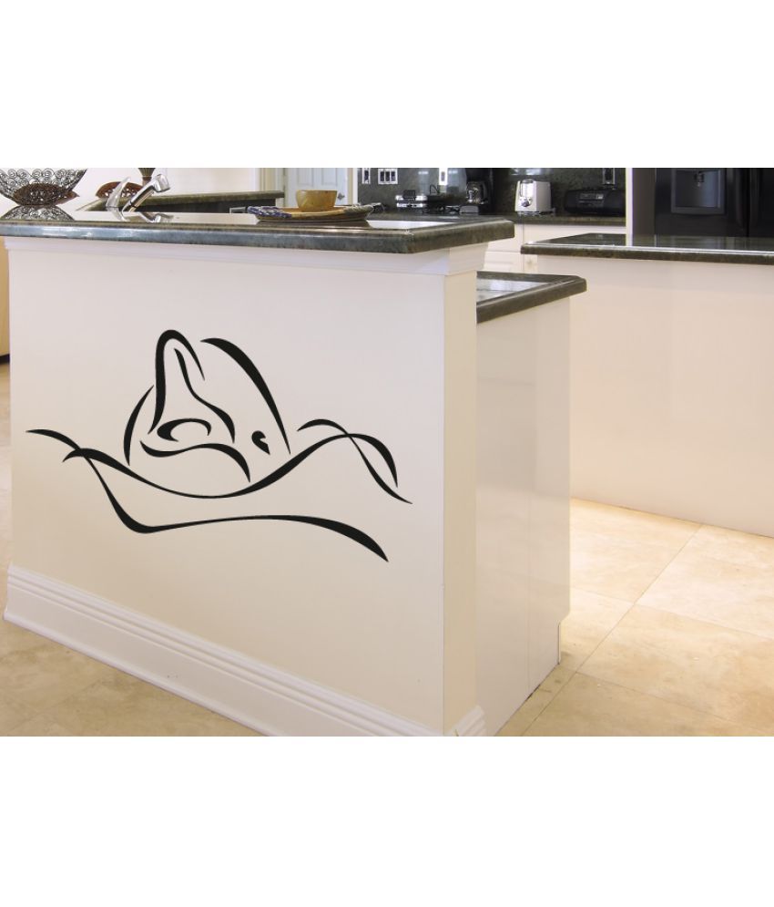     			Decor Villa Dollfine Fish Art Vinyl Wall Stickers