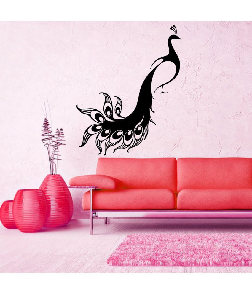     			Decor Villa peacock design Vinyl Wall Stickers