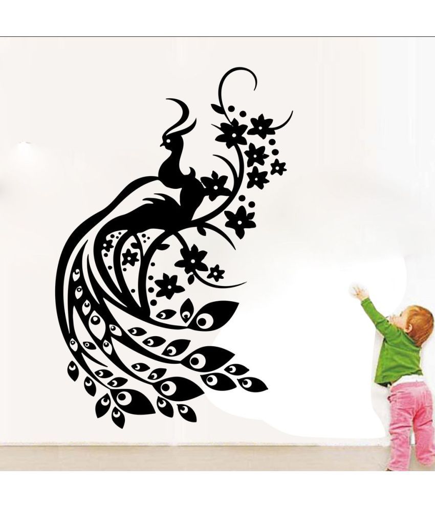     			Decor Villa Peacock Vinyl Wall Stickers