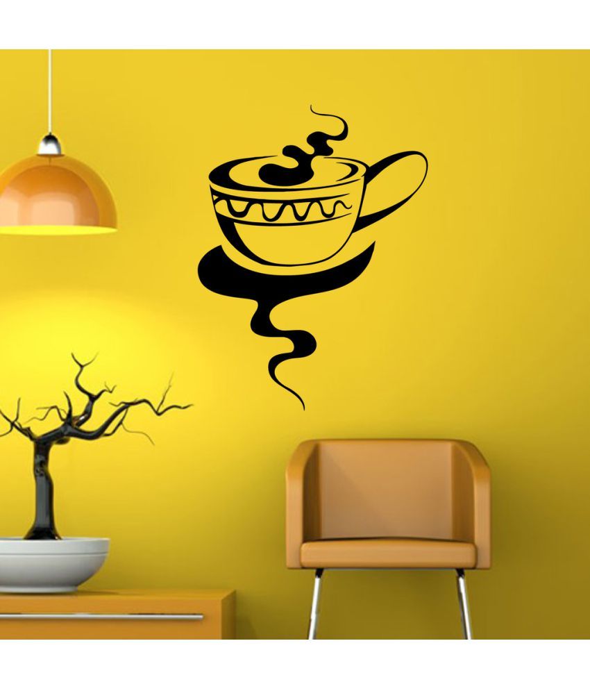     			Decor Villa Tea cup Vinyl Wall Stickers