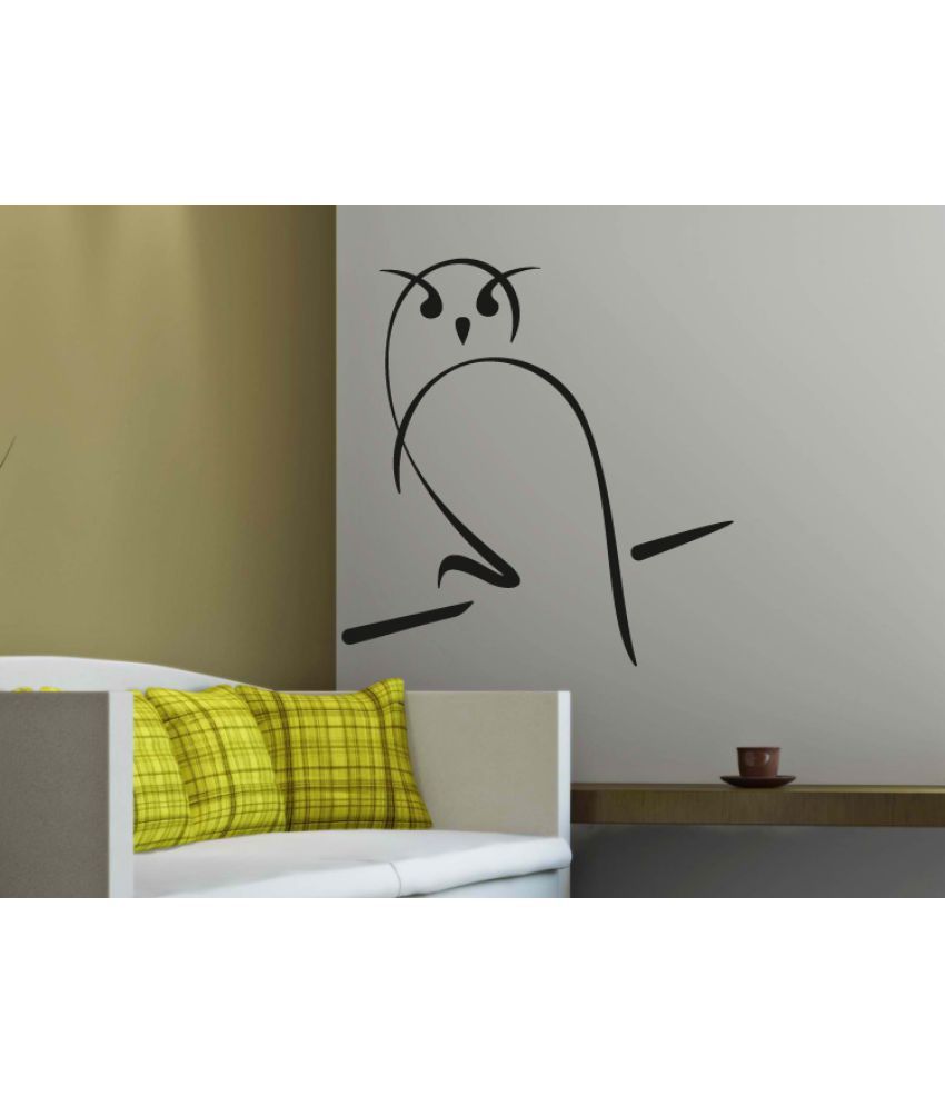     			Decor Villa Bird line art Vinyl Wall Stickers