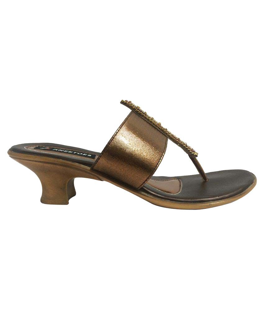 Buy Kneetoes BROWN Flats Online at Snapdeal
