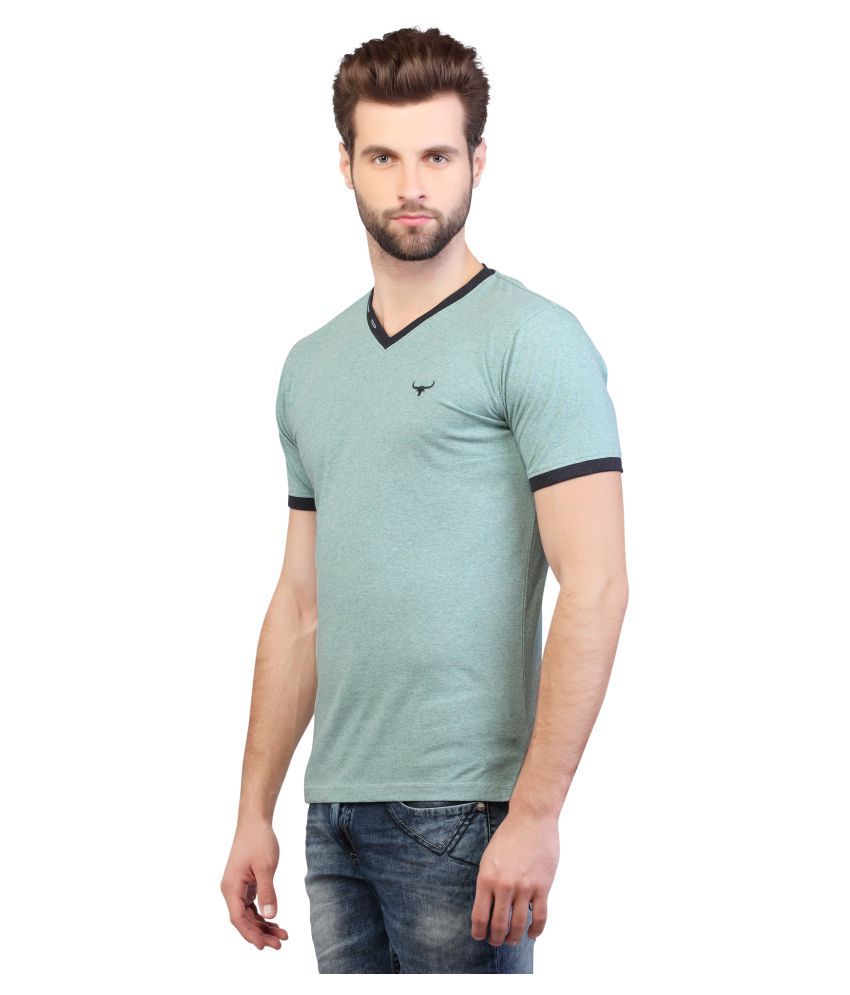 Buffalo By FBB Green V-Neck T-Shirt 