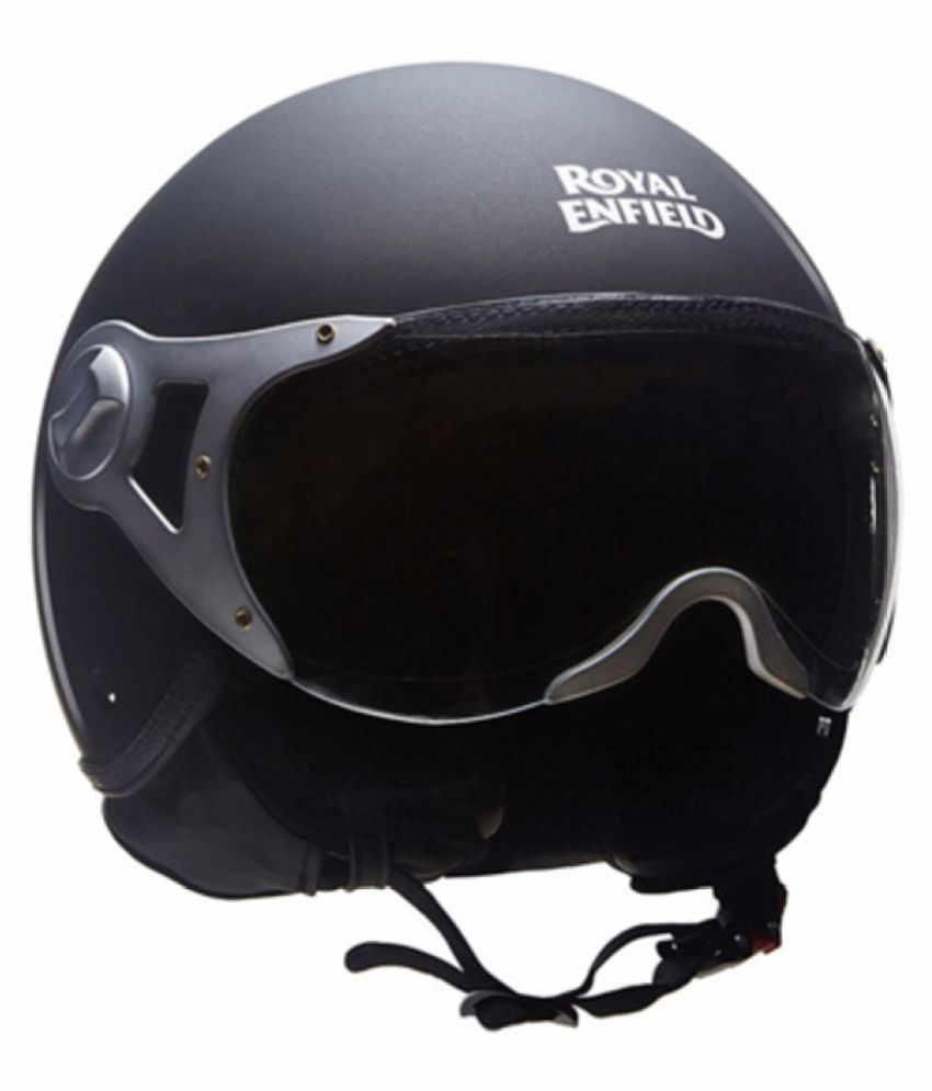 Royal Enfield RM5845 - Open Face Helmet Black L: Buy Royal Enfield RM5845 - Open Face Helmet