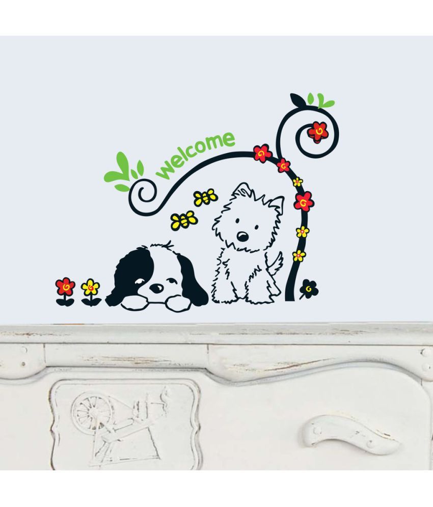     			Decor Villa Puppy Vinyl Wall Stickers