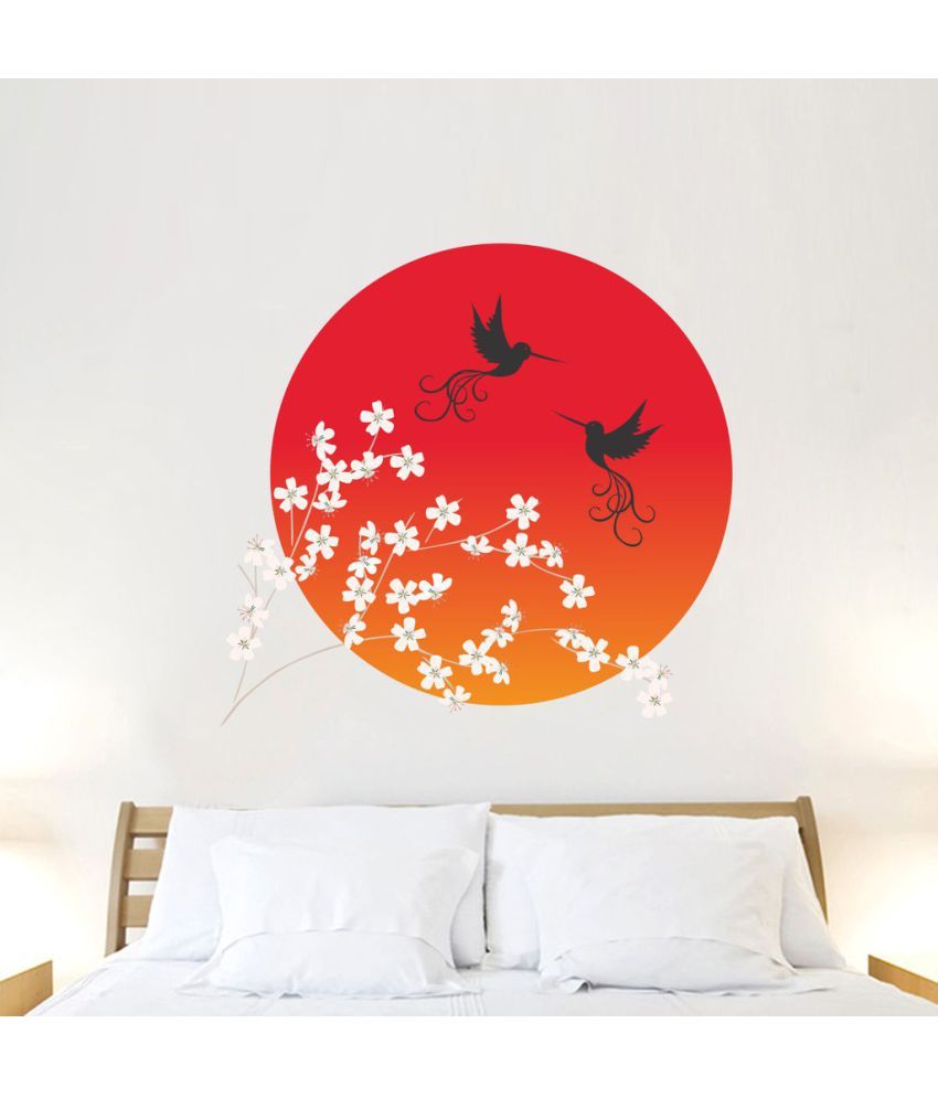     			Decor Villa Sun Birds Vinyl Wall Stickers