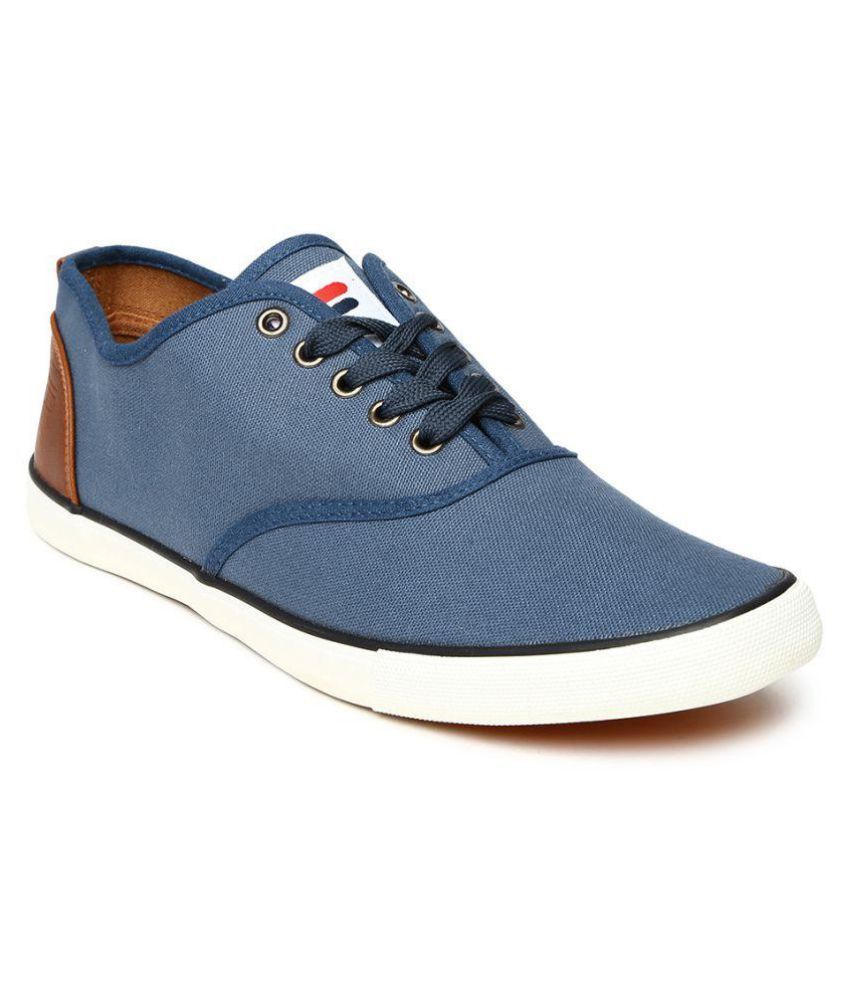 fila blue casual shoes