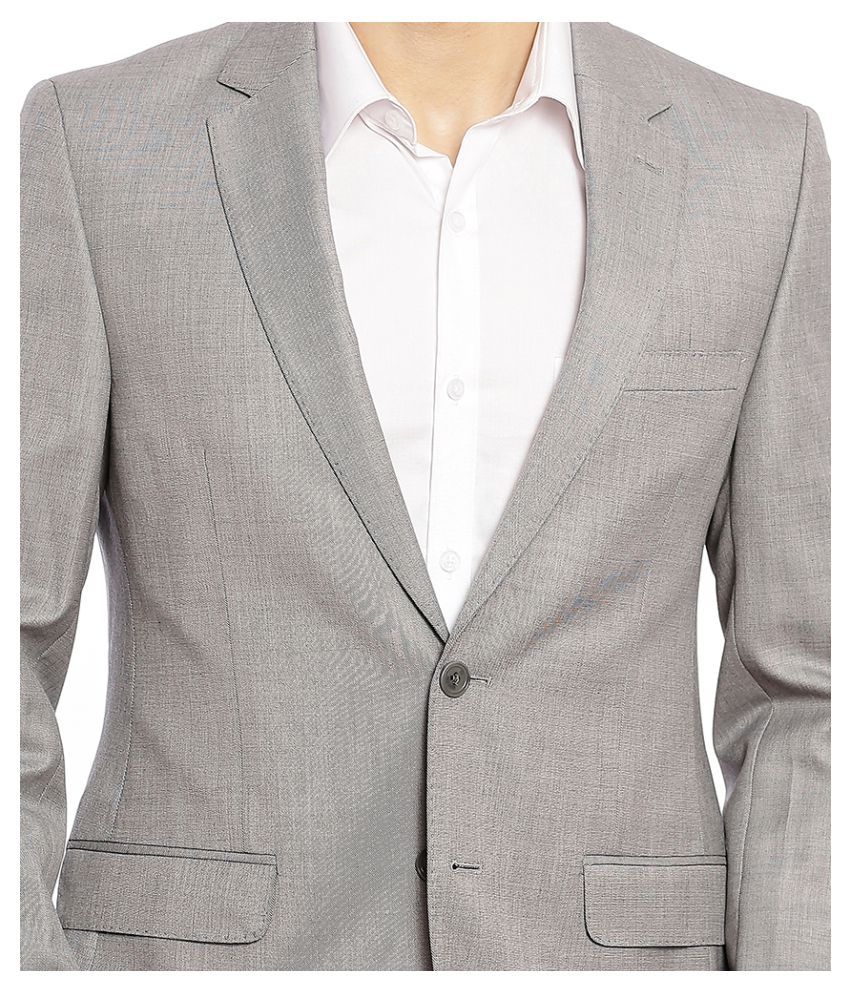 Raymond Grey Solid Formal Blazers Buy Raymond Grey Solid Formal