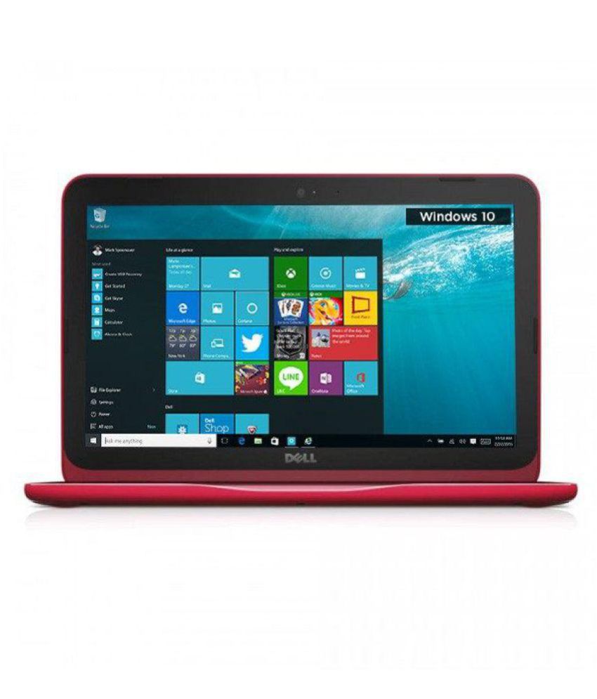     			Dell Inspiron 3162 Notebook (Intel Celeron- 2GB RAM- 32GB eMMC- 29.46 cm (11.6)- Windows 10) (Red)