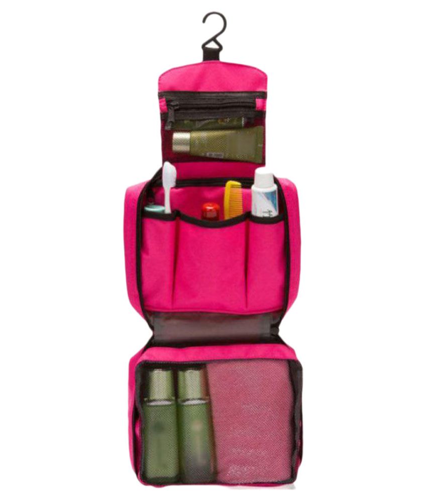 small pink travel kit
