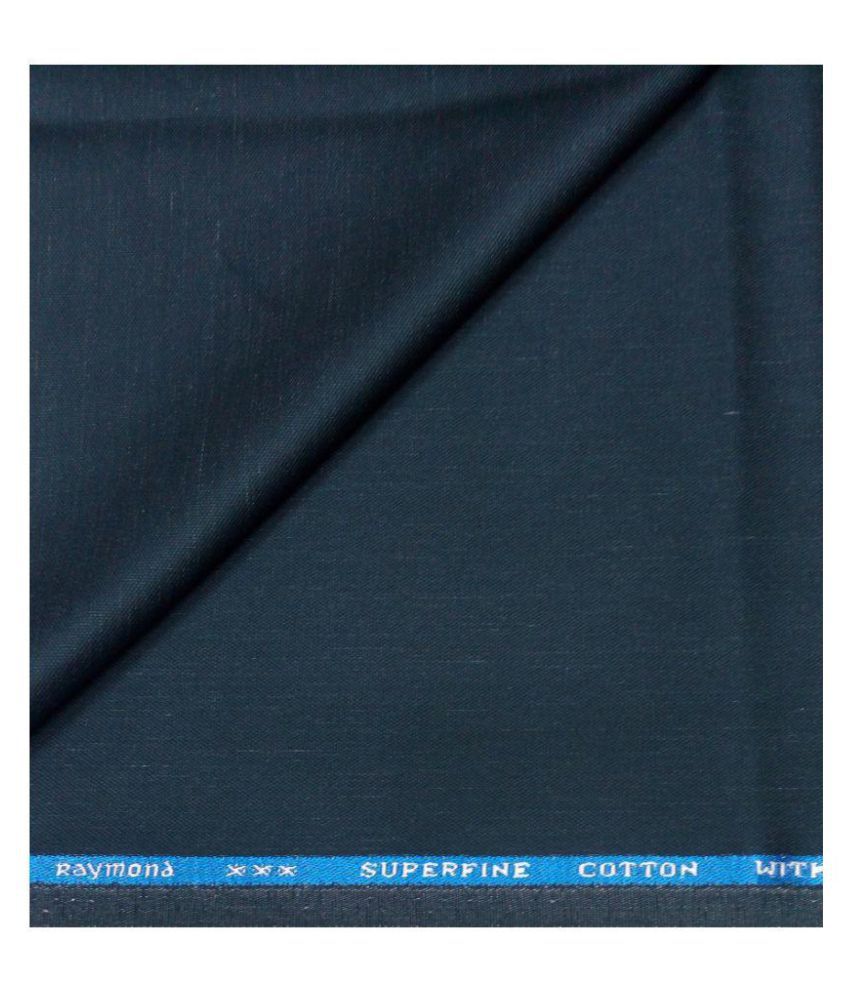 Raymond Blue 100 Percent Cotton Unstitched Pant Pc