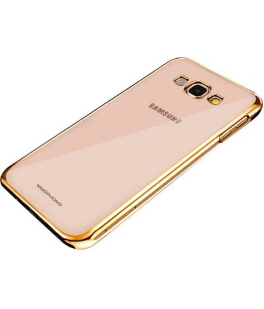 Samsung Galaxy On8 Cover by DMGC Golden Plain Back Covers Online at