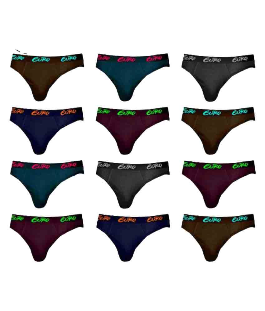     			Euro Multi Brief Pack of 12