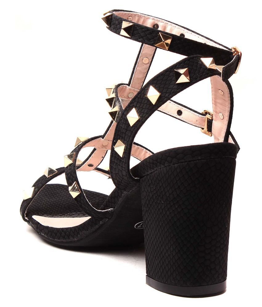 buy \u003e black block heels online india 