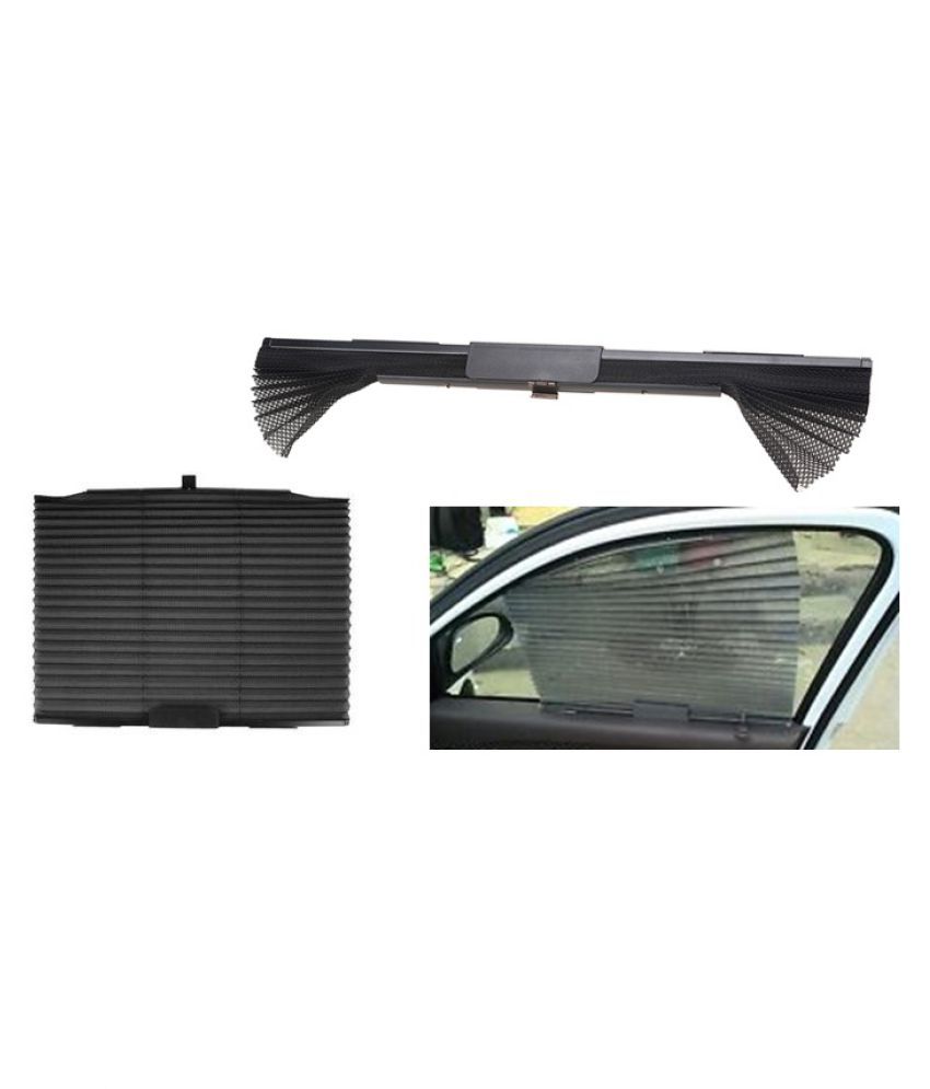 black car sunshade