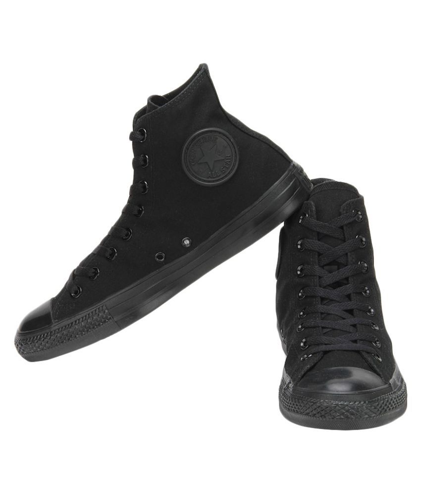 ankle black converse