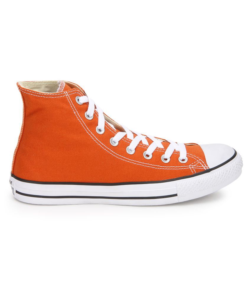 mens orange converse shoes