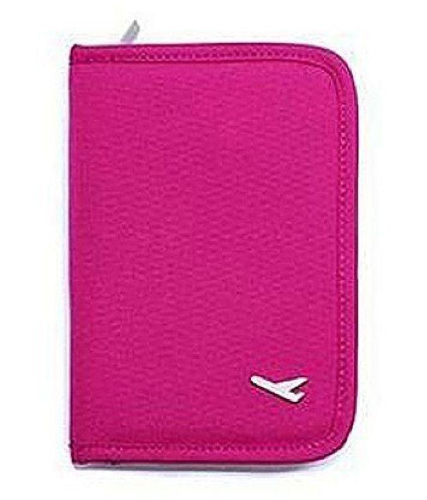 Kanha Nylon Pink Passport Holder Buy Kanha Nylon Pink Passport Holder