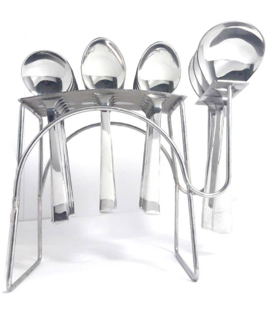 Bartan Hub 18 Pcs Stainless Steel Table Spoon with Stand Buy Online at