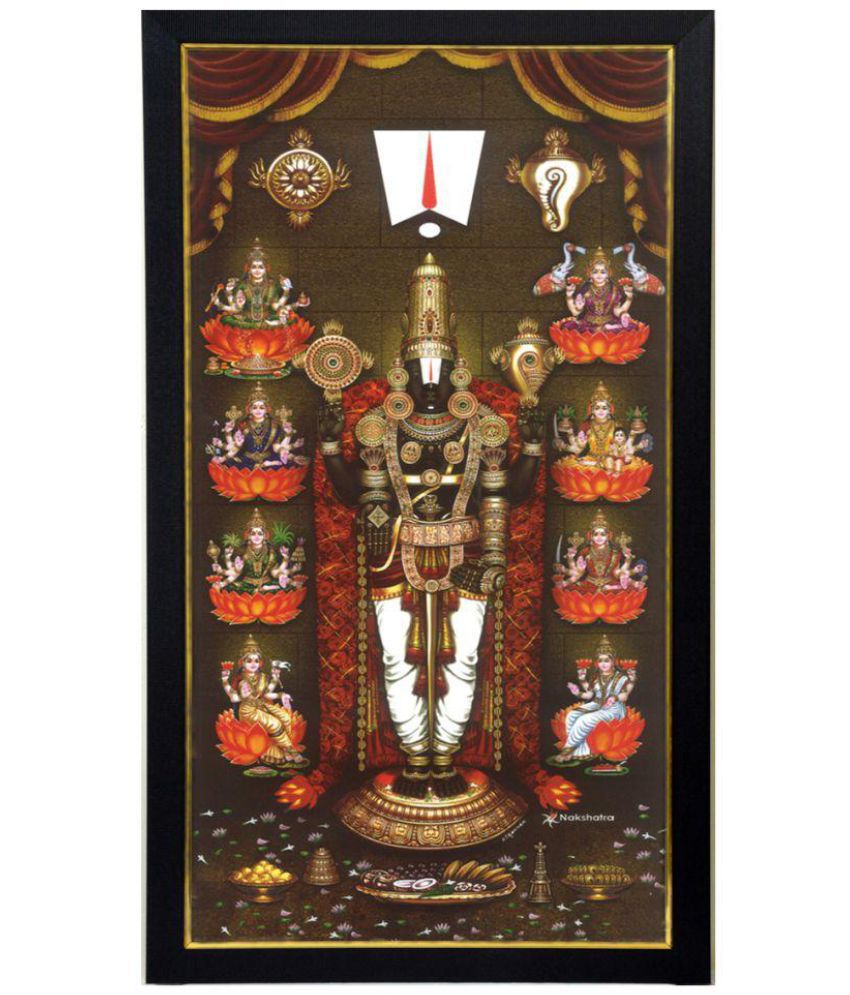 101Temples Multicolour Wooden Asta Lakshmi Venkateswara Swami Photo Frame:  Buy 101Temples Multicolour Wooden Asta Lakshmi Venkateswara Swami Photo  Frame at Best Price in India on Snapdeal