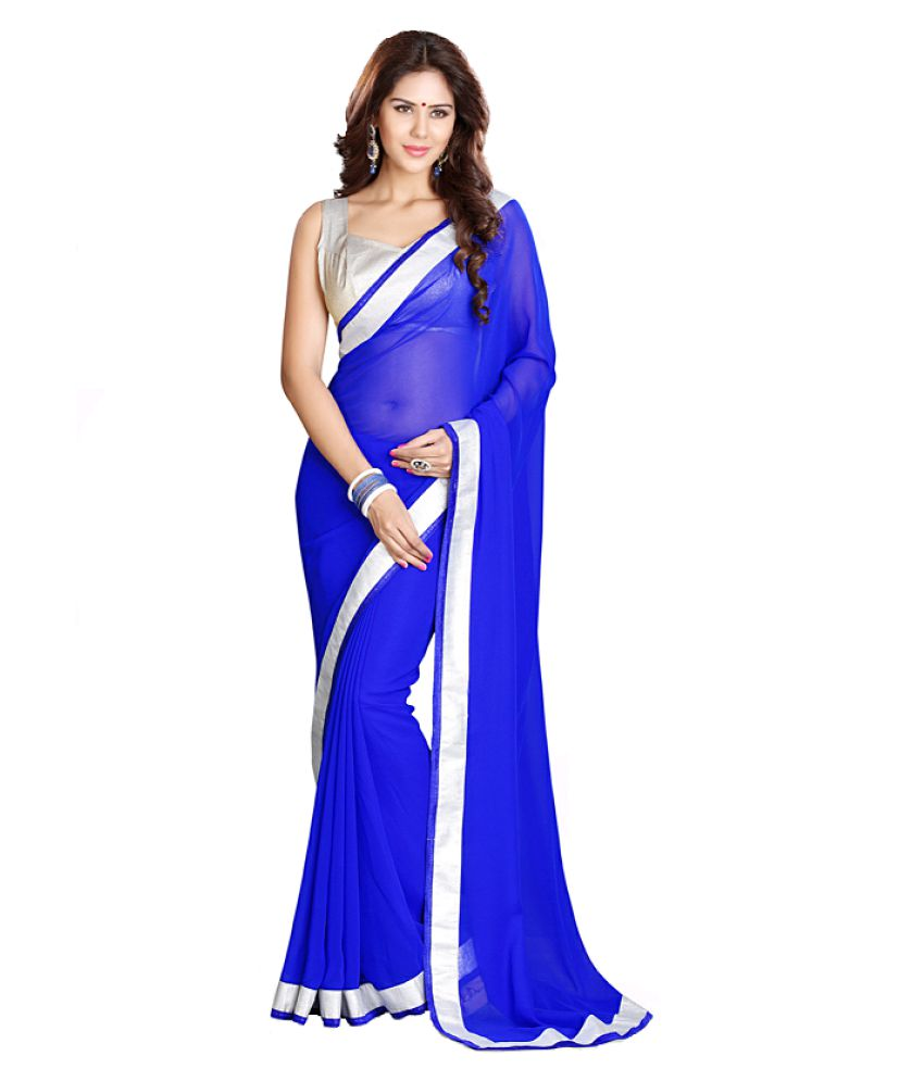 fashion designer sarees blue georgette saree buy fashion designer sarees blue georgette saree online at low price snapdeal com fashion designer sarees blue georgette