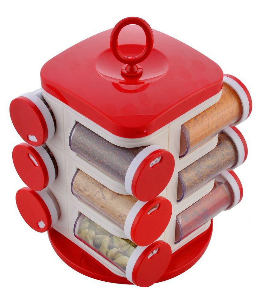     			Floraware Revolving Spice Rack PET Spice Container Set of 11-20