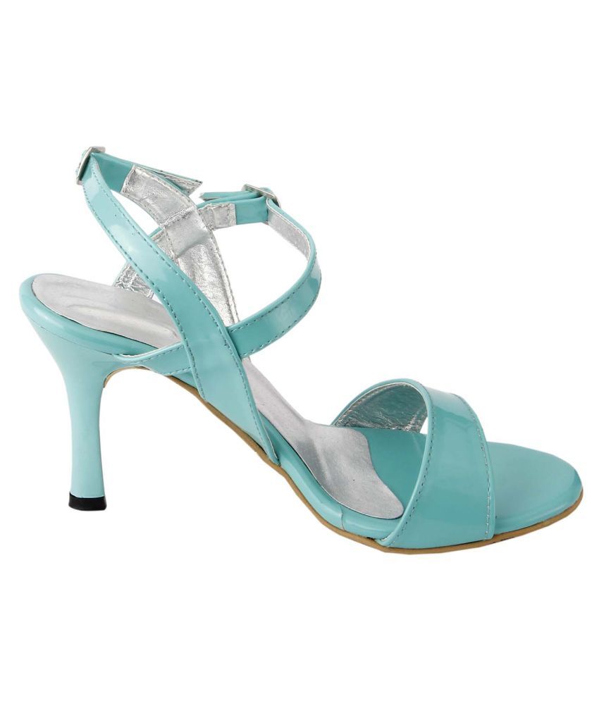 turquoise stiletto heels