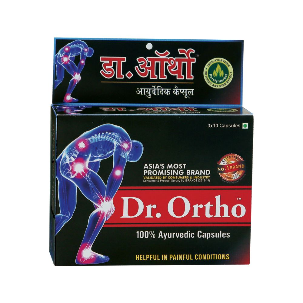     			Dr Ortho Ayurvedic Capsules For Joints Pain 30Caps (Pack of 3)